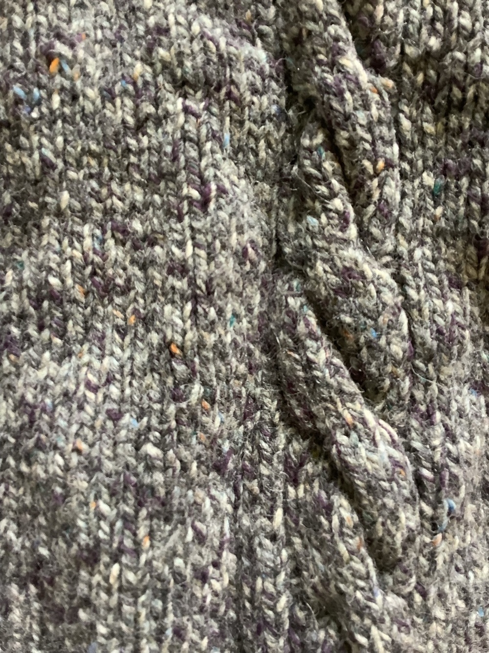 L.L. Bean Vintage Wool Silk Fair Isle Cable Knit Sweater Large - Picture 5 of 8